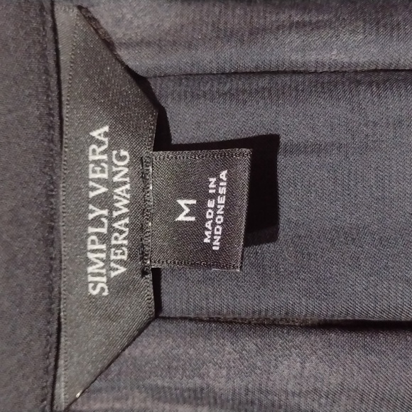 Vera Vera Wang Black Blouse - Picture 3 of 6